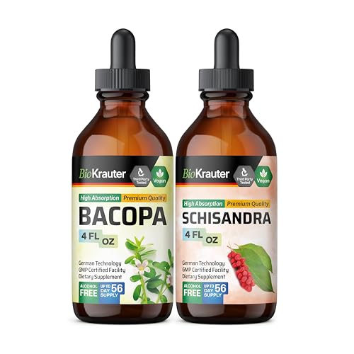 BIO KRAUTER Bacopa Tinktuur 4 Fl. Oz... Schisandra Tinktuur 4 Fl. Oz.