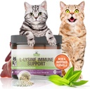Strawfield Lemmikloomad L-Lysine Immune Support kassidele ja kassipoegadele - 200g Kana Maksalõhna graanulid Scoopiga, Immune Health Supplement Cat Cold Relief, Aevastamine, Ummikud, Running Nose, Watery Eyes