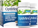 Optimind Bacopa Monnieri aju lisand mälule ja fookusele, nootroopilised fosfatidüülseriiniga, Huperzine A, Non-GMO, kliiniliselt uuritud koostisosad, 64 kapslit
