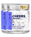 Cheers Restore | Täiendus koos DHM + L-Cysteine | Tunne end paremini pärast joomist ja toetada oma maksa | 24 annust | dihüdromüritsiin, tsüsteiin, okkaline pirn, B-vitamiinid, ingver
