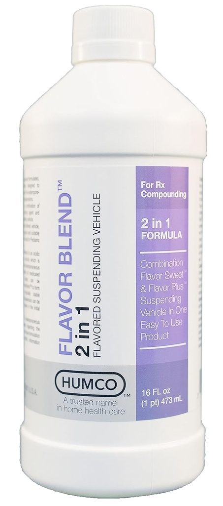 Humco Flavor Blend, 16 untsi. Maitsestatud hõljuv sõiduk segamiseks. Populaarne farmatseutilise ühendi baas. Segamisagent.