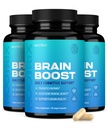 Nootrix Brain Boost Nootropic Supplement | Toetab mälu, vaimset keskendumist, kognitiivset tervist ja energiat | Soodustab tervislikku meeleolu ja ajufunktsiooni | Ginkgo Biloba & DMAE | 180 kapslit