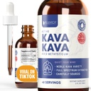 Rejuvica Health Kava Root Extract Supplement - Active Kava - Potent Lõõgastav & Calm - Vedelik Extract - Piper Methysticum - Noble Variety - Naturally Occurring Kavalactones - 48 Serving
