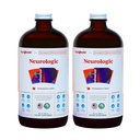 LIQUIDHEALTH Neuroloogiline Fookuse täiendus - Aju Booster Nootroopne toidulisand kognitiivse funktsiooni, mälu ja fookuse jaoks Ginkgo Biloba, koliin, L-Theanine ja fosfatidüülseriin - USA Made (2 Pack)