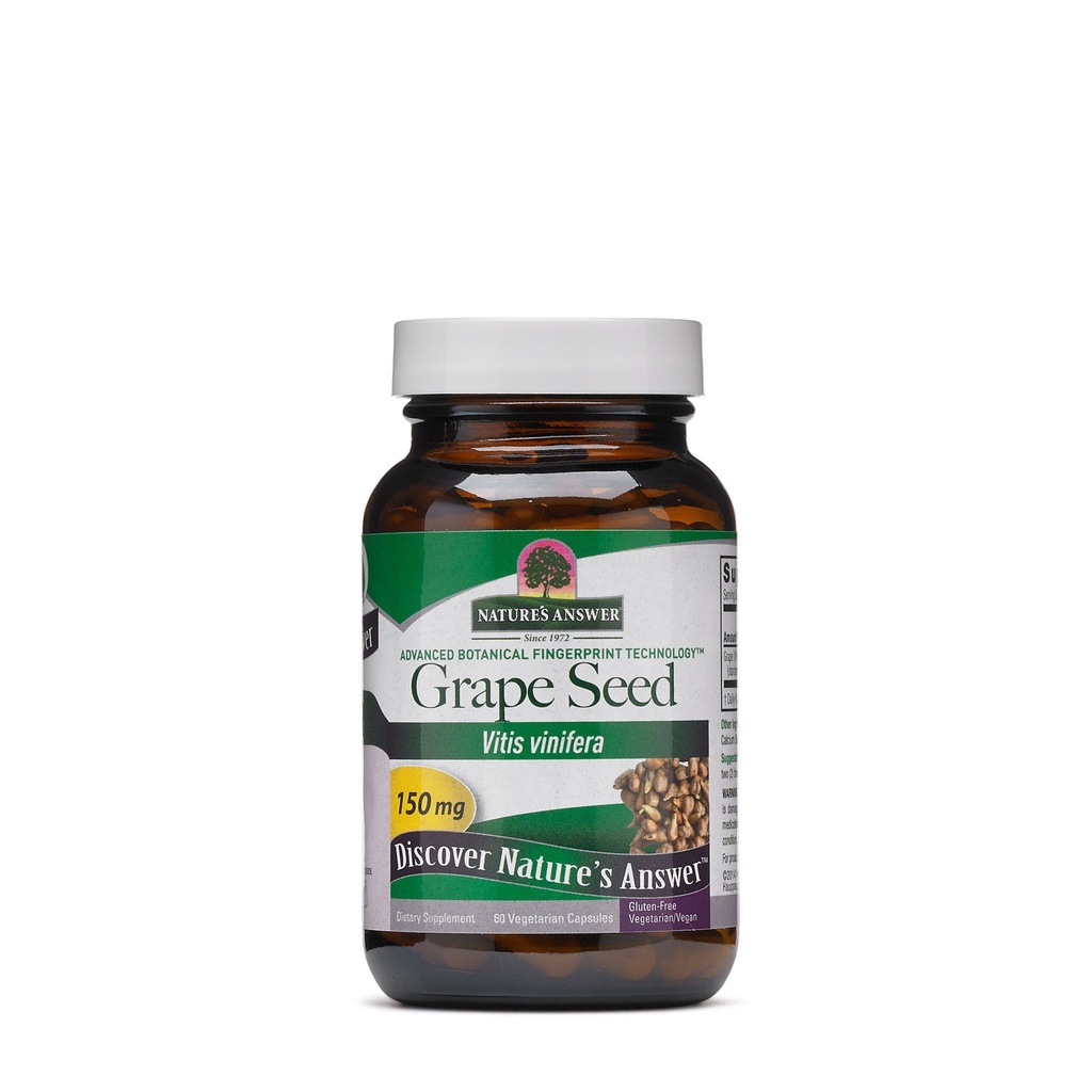 Looduse Vastus Viinamarjaseemned Vegetaarkapslid, 60-Count