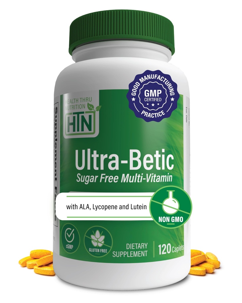 Tervis Thru Toitumine Ultra-Betic Multivitamiini 120 Loeng | Toetab Närvi, Visiooni, Energiat | ALA, Lükopeeni | Mitte-GMO, Puhas Märgis | Kvaliteedi Testitud Kolmas osapool