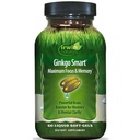Irwin Naturals Ginkgo Smart Powerful Nootropic Brain Booster - toetab maksimaalset mälu, fookust ja vaimset selgust DMAE, Clubmossi, koliini ja atsetüül-L-karnitiiniga - 60 vedelat sohvat