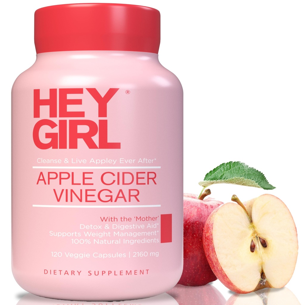 Õunasiidri äädikakapslid emaga - 2160mg õunasiidri äädikapillid Cayenne Pepperiga - 120 Vegan ACV kapslit emaga Detox Cleanse, Keto, seedimine ja Bloating