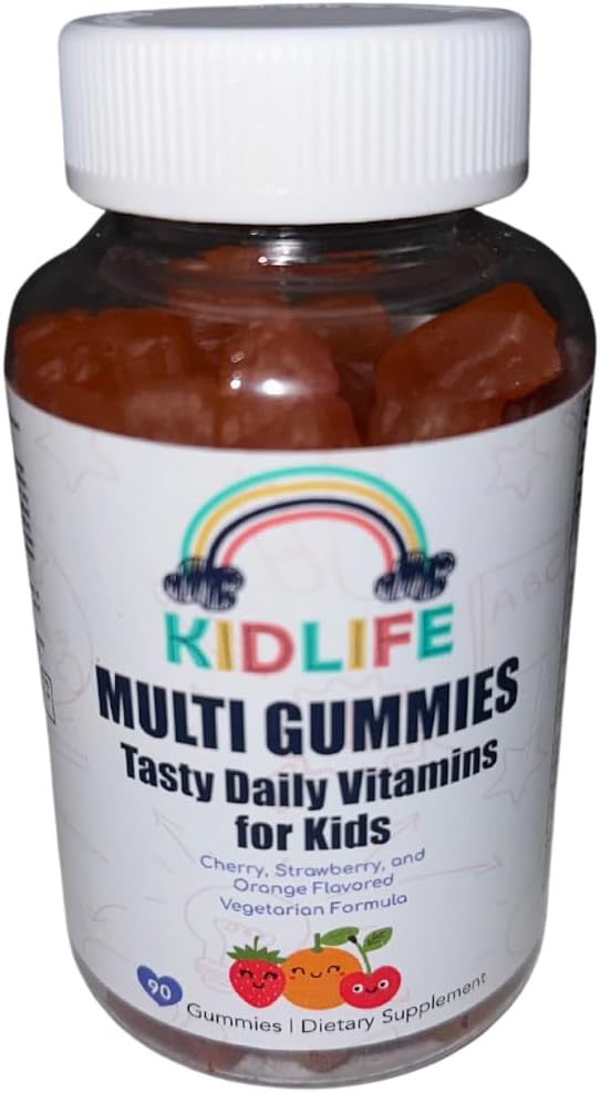 KJ3 Essentials KIDLIFE Daily Gummies - vitamiinid lastele 90 Count Vegan. Immuunsüsteem. Pehme ja maitsev