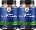 Saw Palmetto meestele beeta-Sitosterooliga - Saw Palmetto ekstrakt Prostate Support Supplement for Men's Health & Better põiekontroll Plus juuste tervise taastamine meestele - 2 Pack