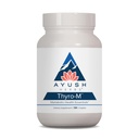 Ayush'i maitsetaimed Thyro-M - kilpnäärme toetus naistele ja meestele, kilpnäärme tervis, kilpnäärme hooldus L-türosiiniga, Ashwagandha, Kelp, looduslik energiatoetus - 120 taimekapslit (1 loend)