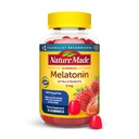 Nature Made Melatonin 5mg Täiskasvanud Melatoniin Gummies, 100% Ravimivaba Sleep Aid, 70 Gummies, Extra Tugevus Loodus Valmistatud Melatoniini