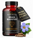 Bacopa, Orgaaniline Aju Booster, Nootroopne Aju Lisand, Bacopa Monnieri / Brahmi, Vaimse Teravuse, Keskendumise, Mälu Ja Kognitiivse Heaolu, 120 Kapslit 500mg, 2 Kuu Tarne
