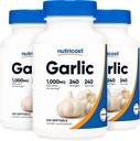 Nutricost küüslauk 1000mg, 240 Softgels (3 pudelit) - lõhnatu, Premium gluteeni tasuta lisand