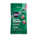GU Energy Chews, Arbuus Energy Gummies koos elektrolüütidega, Vegan, Gluteenivaba, Kosher, Kofeiinivaba ja piimavaba On-The-Go energia iga treeningu jaoks, 12 kotti (24 teenindust kokku)