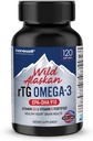 NANOWELL Wild Alaska rTG Omega-3 Fish Oil 1196mg - EPA, DHA, Vitamiin D3 & E - 120 Softgels, 60 päeva pakkumine