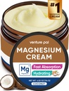 Venture Pal Magnesium Lotion, Topical Magnesium Cream Sleep, jalakrambid ja valu, lihaste lõõgastav, rahulik, niisutav täiendus kookosõli, sheavõi ja hüaluroonhape, ohutu lastele