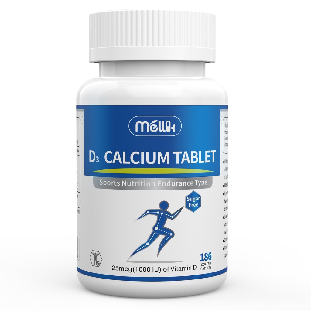 Kaltsium-lisaaine Vitamiin-D3 1200mg Magneesium-Mini - 186Tabletid Maitsestamata Tahvelarvutid Aeglaselt vabastavad luu tervist Naised ja mehed Toidulisandit Lihtne neelata suhkur tasuta