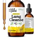 Wild & Organic Lung Cleanse Tinktuura - Mullein Leaf Extract Lungs - Taimne Detox Supplements - Vegan, suhkur & Alkoholivaba Mullein tilgad - 2 fl oz