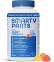 SmartyPants Multivitamiin meestele, naistele ja lastele: vitamiinkummid oomega 3 kalaõliga (EPA / DHA), metüülfolaat, D3-vitamiin, C-vitamiin, B12, B6, A-vitamiin, K ja tsink, 200 loend (30 päeva pakkumine)