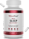 HealFast Arst Formulated Max Sleep Aid koos ekstra tugevus Melatoniini 10mg - Kiire lahustamine - Natural Sleep Aids täiskasvanutele - Melatoniini pillid - maitsetaimed, aminohapped ja melatoniini - 60 Ct