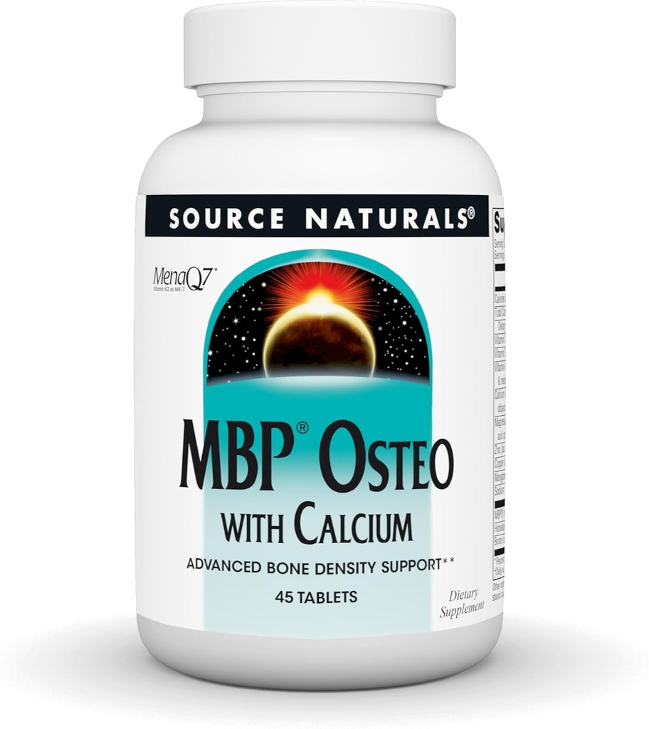 Allikas Naturals MBP Osteo kaltsiumiga, Advanced Bone Density Support *, 45 tabletti