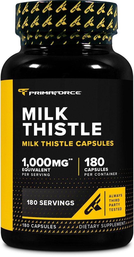 Primaforce piimaohakas 180 kapslit 1000mg ekvivalent - Gluteenivaba, mitte-GMO toidulisand, alates 250mg 4: 1 ekstrakt