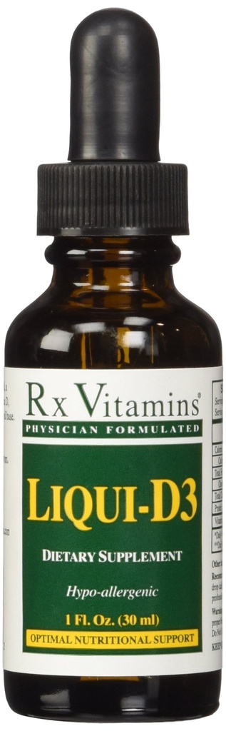 Rx Vitamiinid Vedel-d3 2000 Iu, 1 Fl Oz (1 pakend)