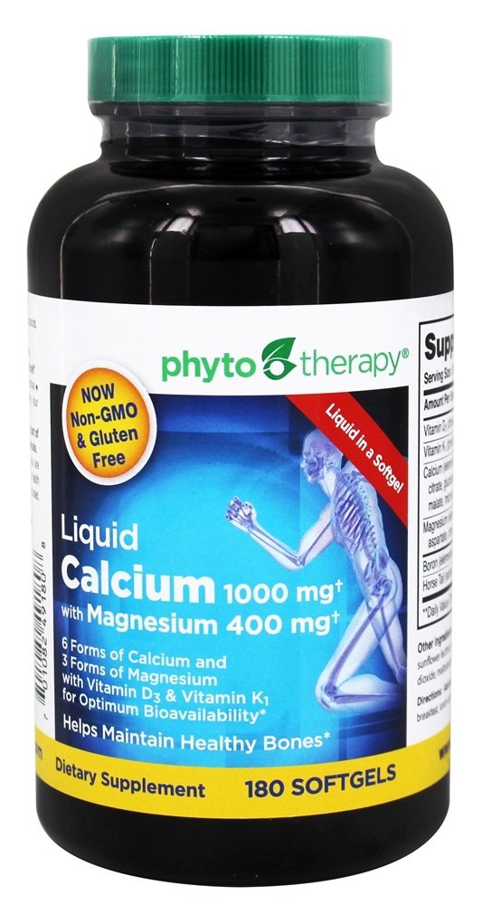 Fütoteraapia Rx Kaltsium Vedel Softgel - 180 per Pack - 1 igaüks.