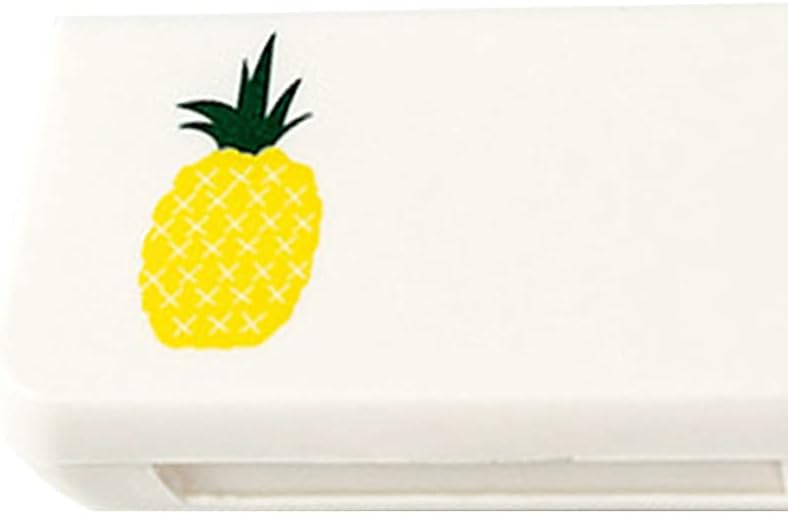 SagaSave Travel Pill Case 3 Kompartments Portable Pill Case Tolmukindel ja niiskus-Proof Daily Pill Case Väike Pill Box vitamiine, kalaõli, toidulisandeid (Pineapple)