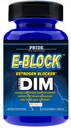 Pride Nutrition E-Block DIM Supplement 700MG Extra Strength Estrogen Blocker | Hormoon Tasakaal meestele ja naistele | M e n o p au s e, Akne, Kuumad Välgud Leevendus, PCT & P r o s t a t e Toetus 60 Ct.