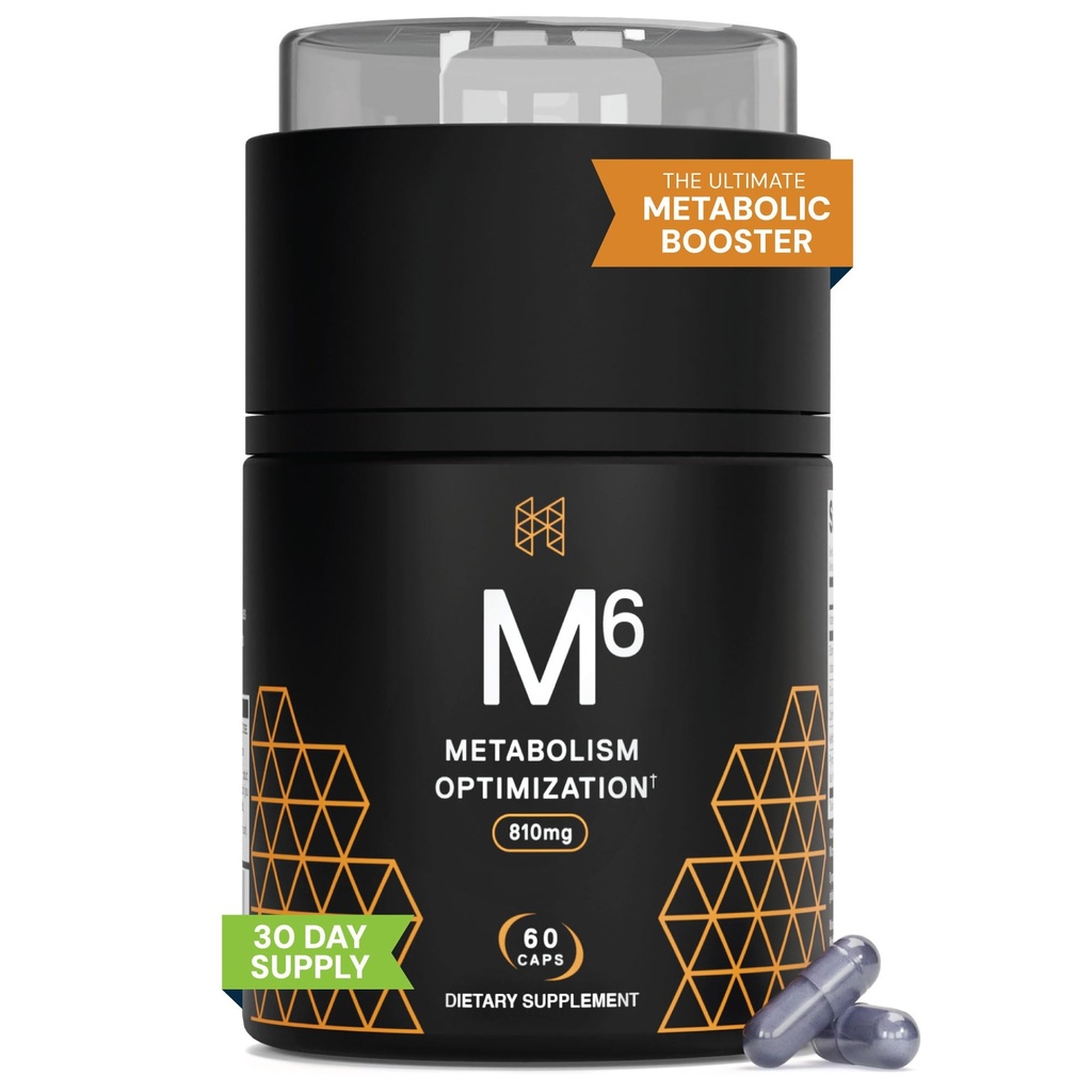 Kõrge jõudlusega toitumine Metabolism Booster, HPN M (6) Fat Burner, looduslik kaalulangus täiendada, toetada Lean lihaseid, suurendada energiat, Vegan Sõbralik, kliiniliselt testitud, 60 kapslit