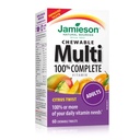 Jamieson 100% täielik närimismultivitamiin täiskasvanutele Citrus Twist Multi, 60 närimistabletti