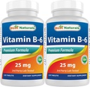 Parimad looduslikud vitamiinid B6 25mg, 120 tabletti (120 arvu (2 pakendis))