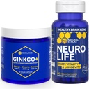 Ginkgo Biloba + NeuroLife Supplement Bundle - toetab vaimset jõudlust ja aju pikaealisust * - 120 kogukapslit