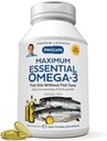 ANDREW LESSMAN Maximum Essential Omega-3 Mint - 60 Softgels - Ultra-Pure, kõrge tugevusega Omega-3 Oils. Kõrge DHA, ei mingit kõhuhäda, ei mingeid saasteaineid, ei elavhõbedat. Väikesed kergesti neelatavad pehmed sohvad