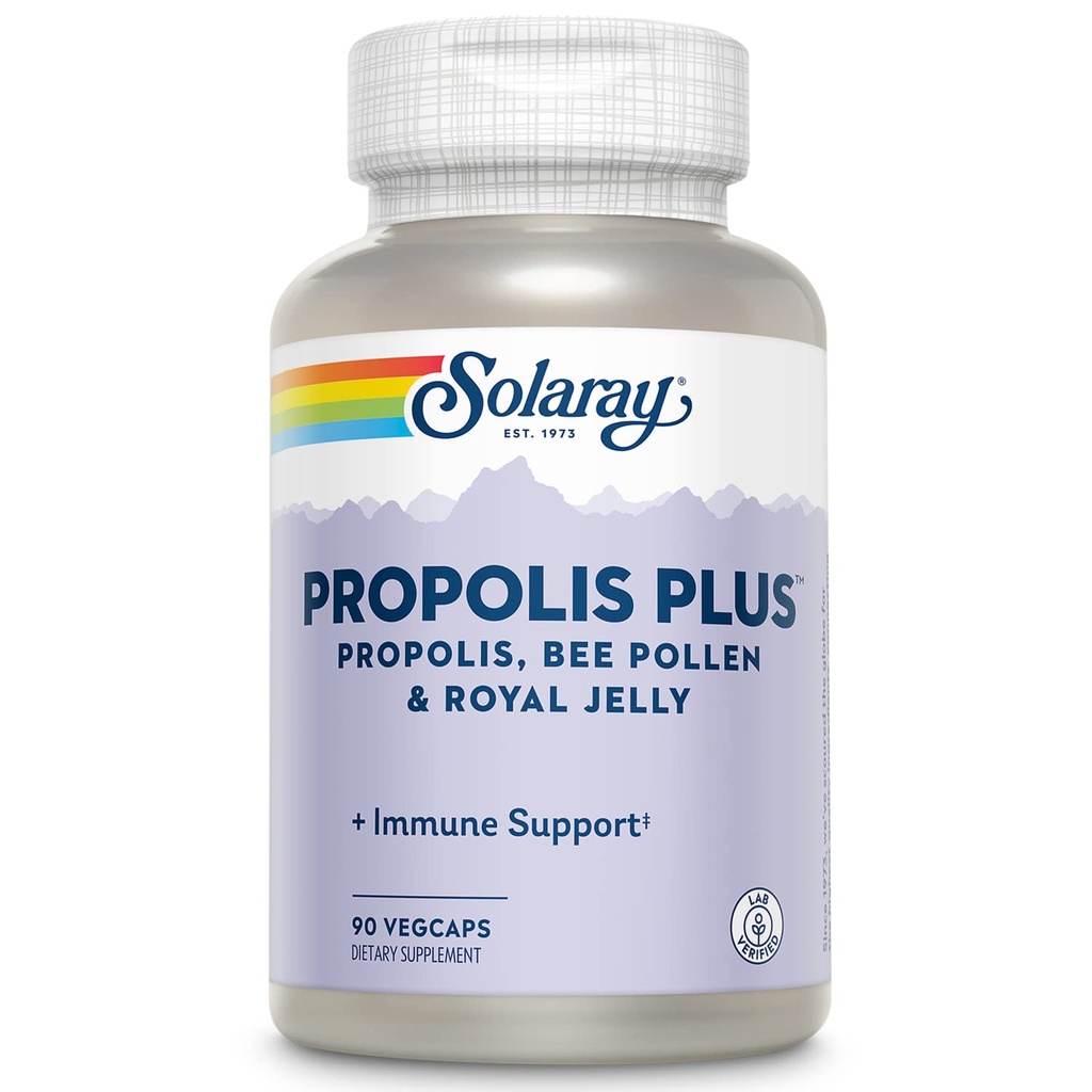 SOLARAY Propolis Plus - Immuunsüsteemi täiendus, 90 VegCaps