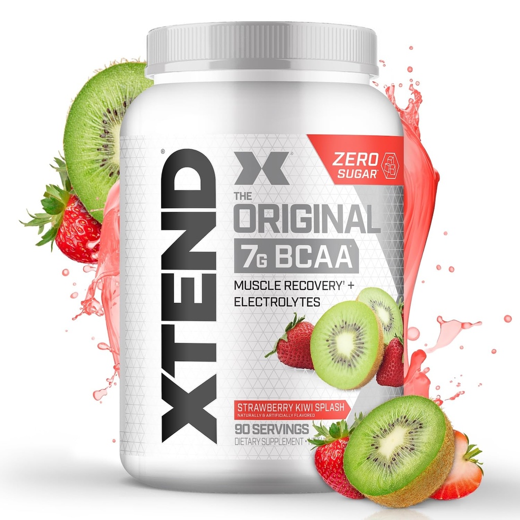 Xtend XTEND Original BCAA Powder 7 g BCAA ja 2,5 g L-Glutamiin, Suhkruvaba post Treening Lihaste taastamise jook koos aminohapetega meestele ja naistele, 90 Servings
