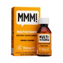 NovaFerrum MMM | Multivitamiin lastele, imikutele ja väikelastele | C-vitamiin, D3, E | Gluteenivaba sertifitseeritud | Suhkruvaba | Kunstlikke värve pole | vanuses 4 & alla | Oranž maitsega | 2 Fl Oz (50 ml)