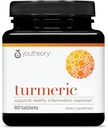 Youtheory Turmeric - 450 mg - Black Pepper & Olive Leaf - toetab liigeste ja aju tervist * - sisaldab bioenhancers, Curcuminoidid ja taimsed ekstraktid - 60 tabletti (20-päevane pakkumine)