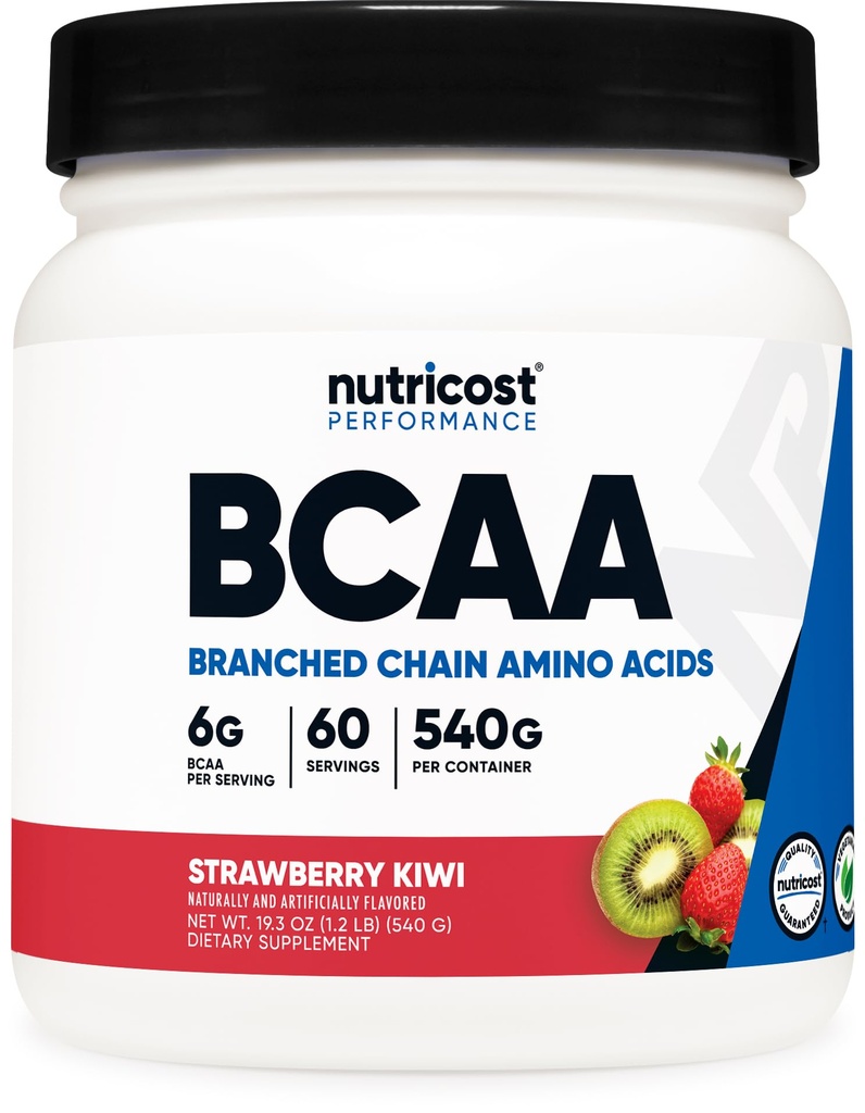 Nutricost BCAA pulber (Maasikas Kiwi) 60 serveerimist - optimaalne 2: 1: 1 suhe