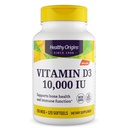 Tervislik päritolu D3-vitamiin 10 000 RÜ (GMO-väline, kõrge potentsi, luude tugi, immuuntoetus, gluteenivaba), 120 Softgels