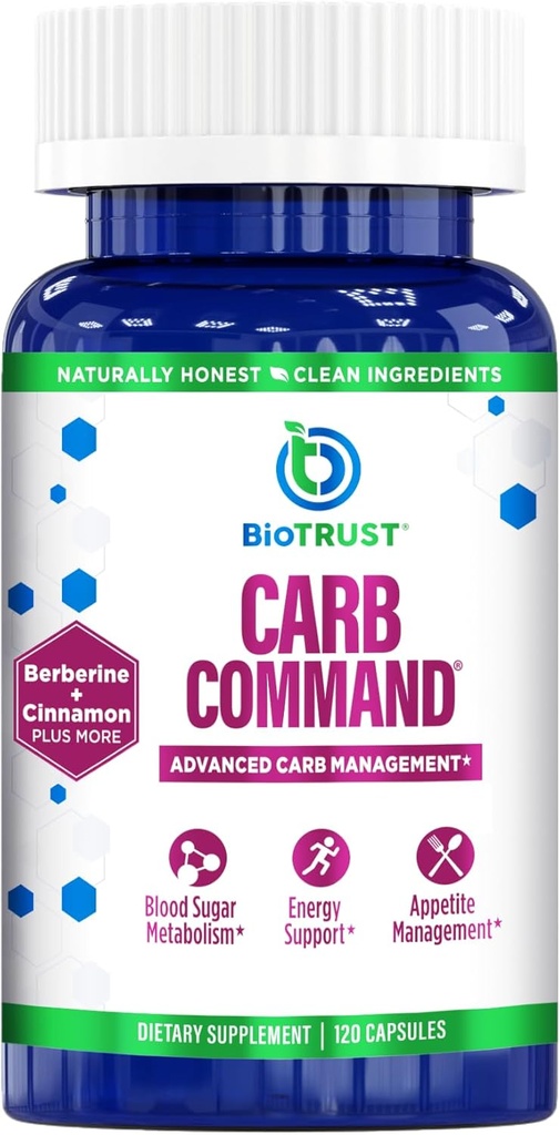 BioTrust Carb Command - Carb Management Supplement, Metaboolne toetus Ketosis, toetab Keto, Low Carb ja Paleo elustiili (60 Servings)