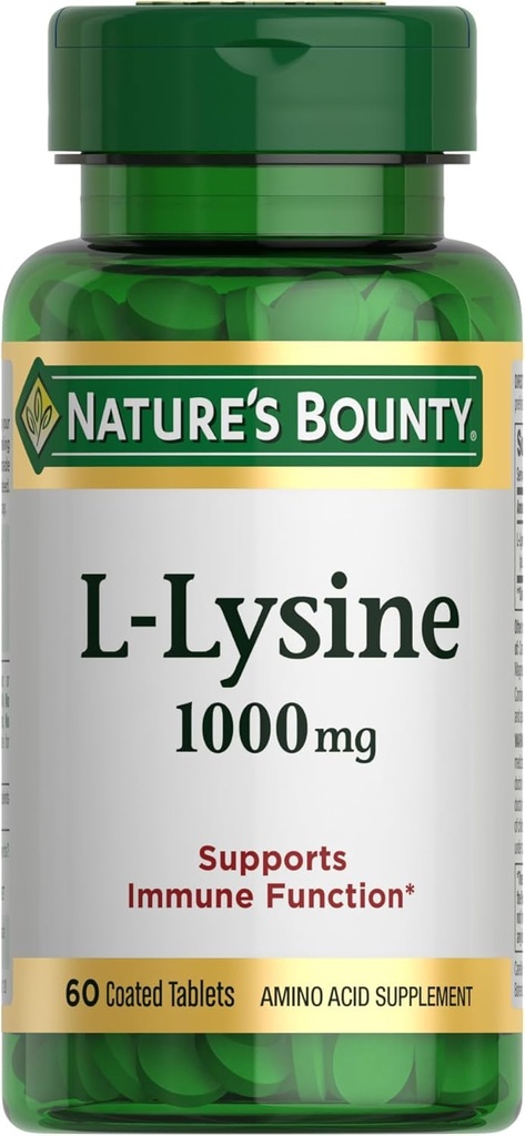 Looduse Bounty L-Lysine, 1000mg, 60 tabletti