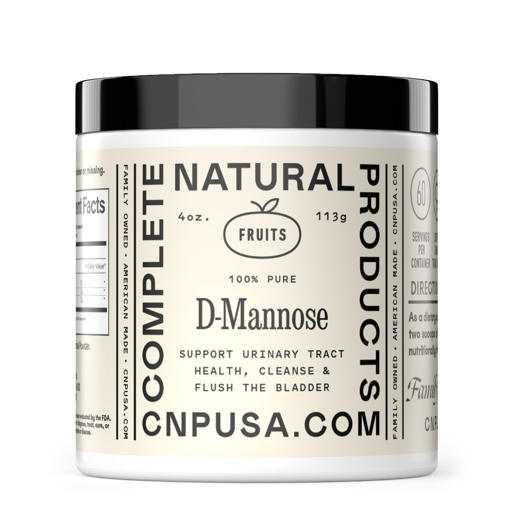 Puhas D-Mannoosi pulbrilisa - D-Mannoosi 4oz (113g) Umbes 60 teenust UTI, loodusliku põie ja kuseteede tervise jaoks