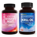 BioEmblem Antarktika krillõli täiendus ja naiste multivitamiinid