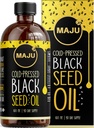MAJU musta seemne õli 16oz: 3X tümokinoon, külmpressitud, 100% Türgi Black Cumin Nigella Sativa seemneõli (parem kui orgaaniline), mitte-GMO, 100% vedel puhas mustseemne, klaaspudel