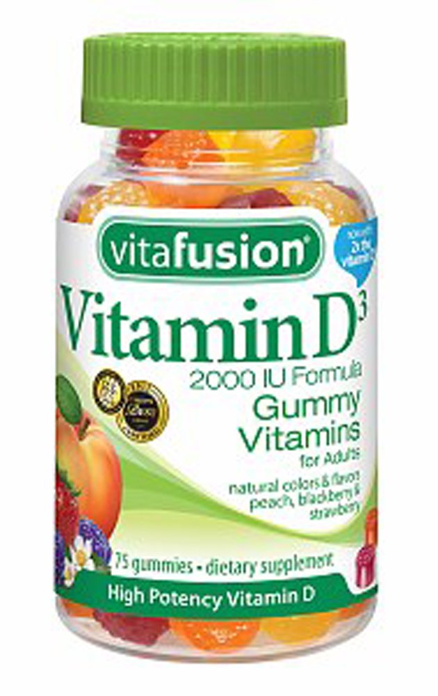Vitafusioon Vitamiin D 2000 RÜ täiskasvanud kummikud, 275 loend