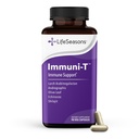 LifeSeasons Immuni-T - Immune Support Supplement - Immunity System Booster - Natural Cold & Flu Relief - Elderberry, Echinacea, Andrographis, Arabinogalactans & Olive Leaf - 90 kapslit