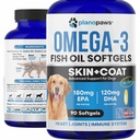 Omega 3 kalaõli koertele - lõheõli koertele - koera kalaõli lisand võib aidata heita, allergiat, sügelust - toetab kuiva nahka, liigeseid - koera nahka ja mantlit - 90 kalaõli pillid EPA DHA